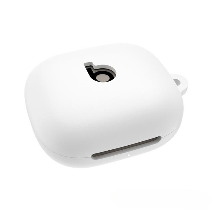 

For Beats Powerbeats Fit Solid Color Silicone Earphone Protective Case(White)