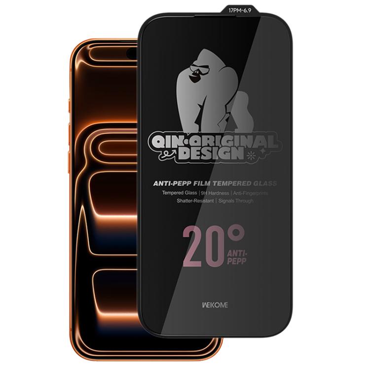 

For iPhone 17 Pro Max WK WTP-121 Qin-Original Design 9D Curved 20-degree Privacy Tempered Glass Film