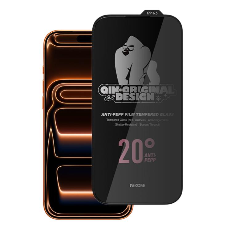 For iPhone 17 / 16 Pro WK WTP-121 Qin-Original Design 9D Curved 20 ...