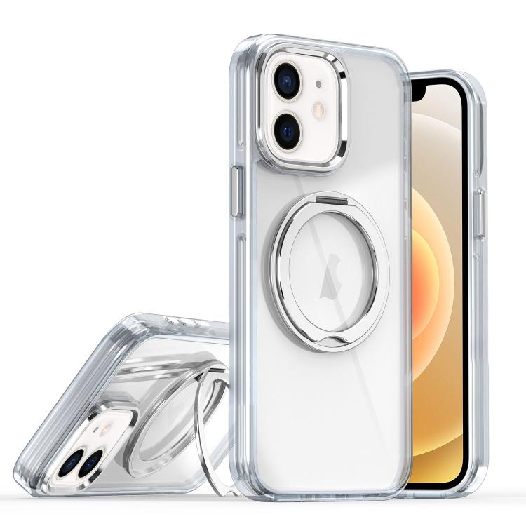 

For iPhone 12 / 12 Pro Magnetic 360 Degree Rotating Holder Phone Case(White)