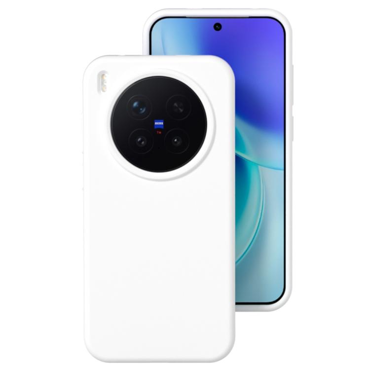 

For vivo X300 Pro Liquid Silicone Skin-friendly Shockproof Phone Case(White)