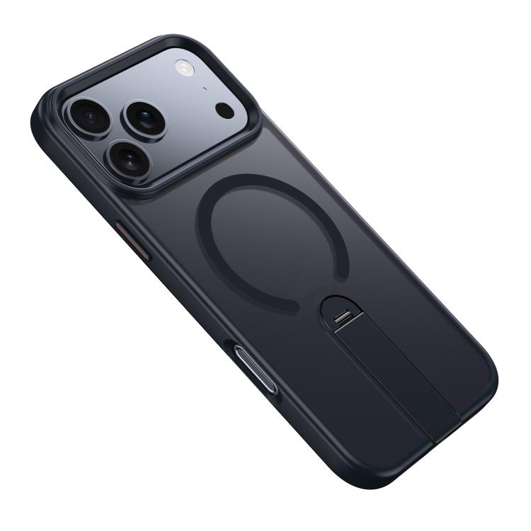 

For iPhone 17 Pro Rotating Bar Holder Magnetic MagSafe Phone Case(Black)