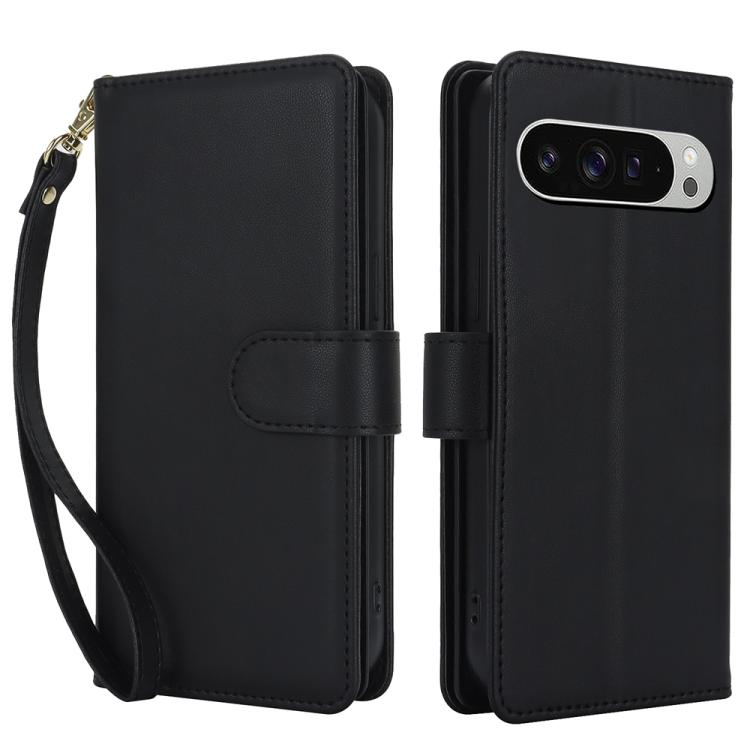 

For Google Pixel 9 Pro XL / 10 Pro XL Multi-Card Wallet RFID Leather Phone Case(Black)