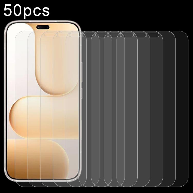 

For Honor Play11 Plus 5G 50pcs 0.18mm High Aluminum Tempered Glass Film, Support Fingerprint Unlocking