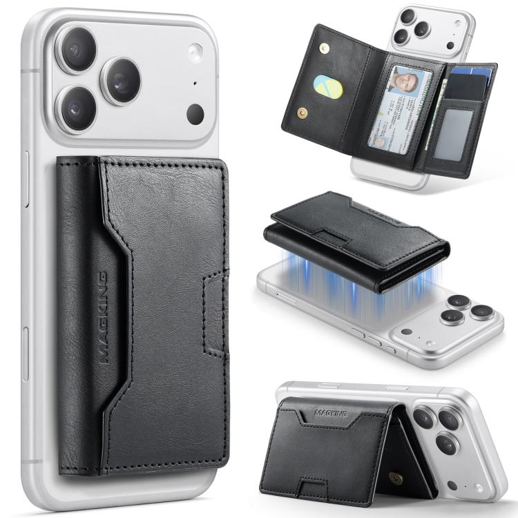 

MAGKING K4 Series MagSafe RFID Card Bag(Black)