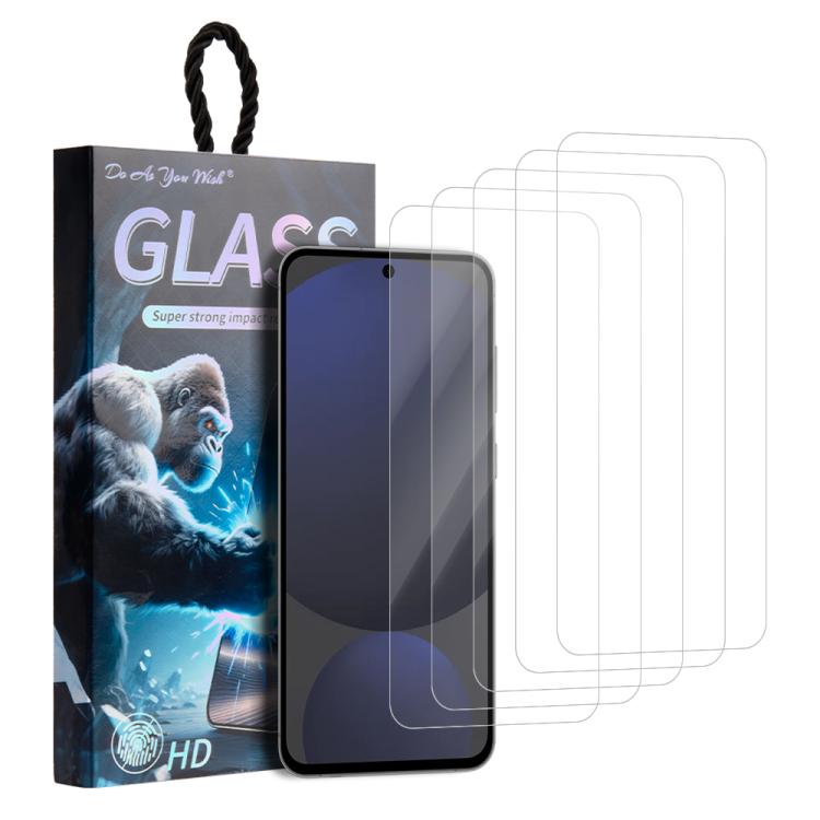 

For Samsung Galaxy S24 FE 5G 5pcs / Pack Do As You Wish HD Tempered Glass Film(Transparent)