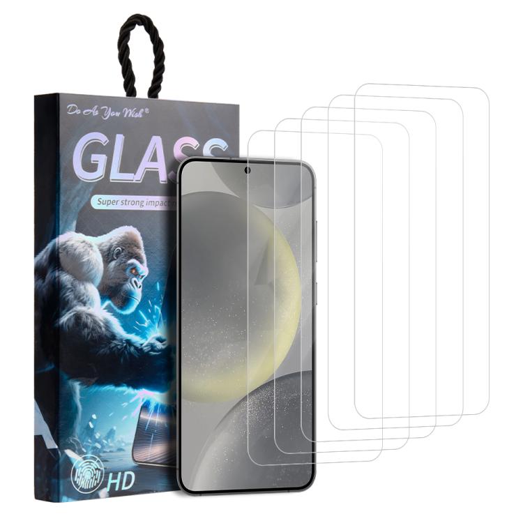 For Galaxy S24 5G 5pcs / Pack Do As You Wish HD Tempered Glass Film(Transparent)