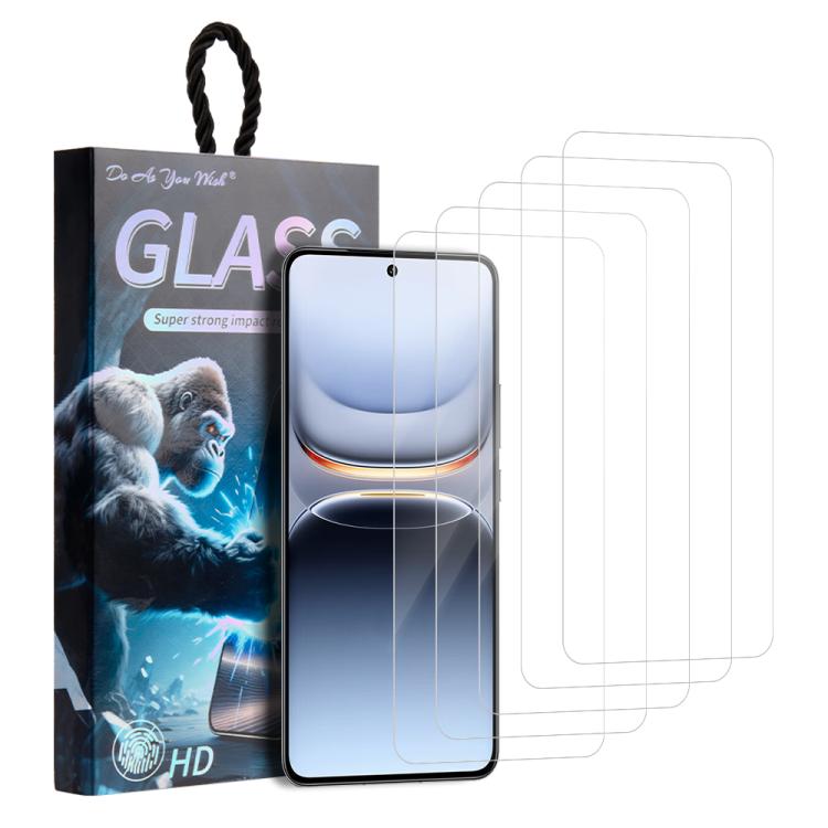 

For vivo iQOO 13 5pcs / Pack Do As You Wish HD Tempered Glass Film(Transparent)
