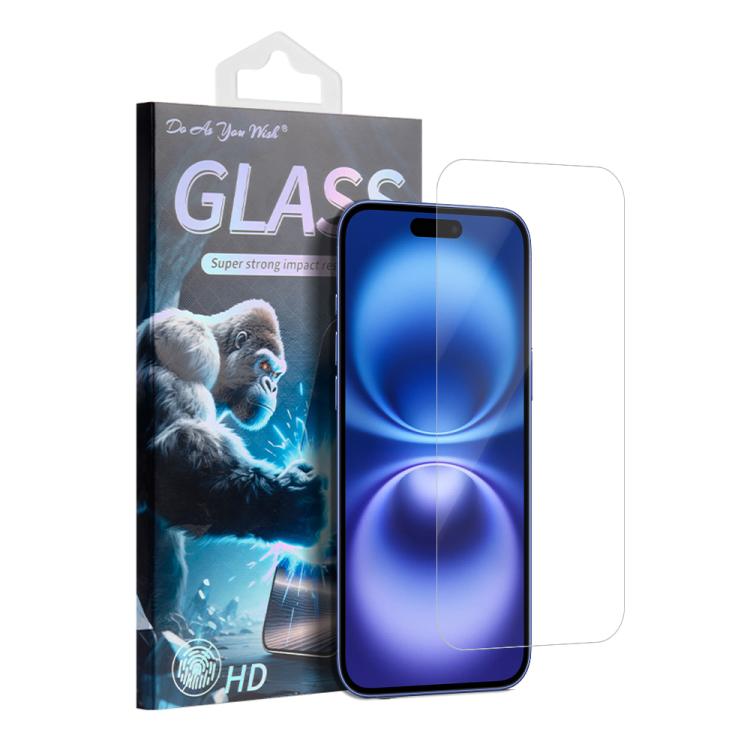 

For iPhone 16 Plus Do As You Wish HD Tempered Glass Film(Transparent)