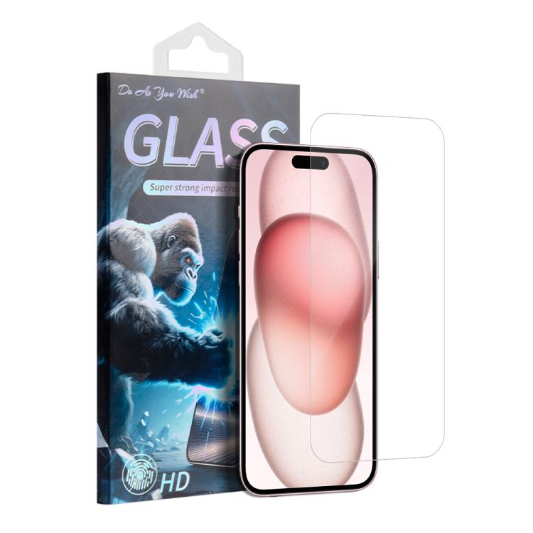 

For iPhone 15 Plus Do As You Wish HD Tempered Glass Film(Transparent)