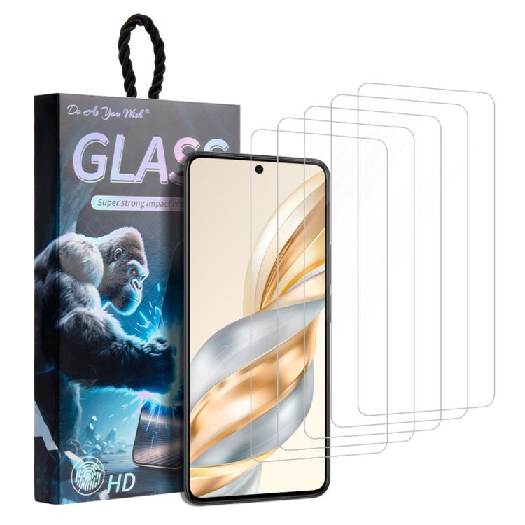 

For Honor X60 5pcs / Pack Do As You Wish HD Tempered Glass Film(Transparent)