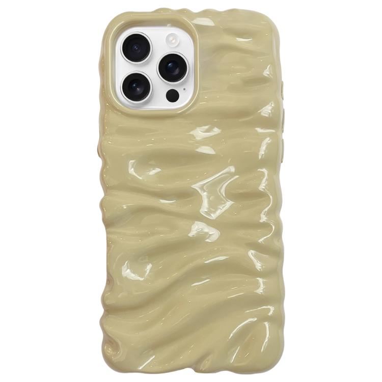 

For iPhone 16 Pro Max Cream Texture Electroplating TPU Full Coverage Phone Case(Lemon Yellow)