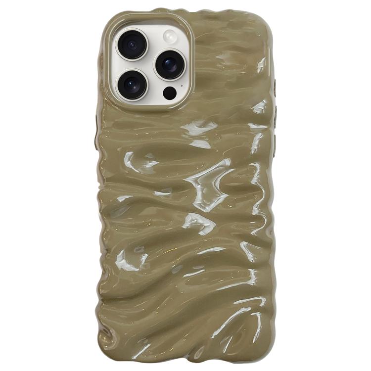 

For iPhone 14 Pro Cream Texture Electroplating TPU Full Coverage Phone Case(Avocado Green)