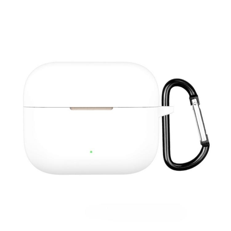 

For Motorola Moto Buds Clip Solid Color Silicone Earphone Protective Cover with Hook(White)