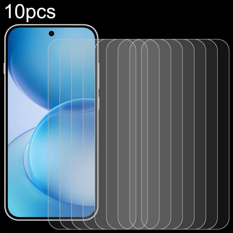 For OPPO Reno16 5G Global 10pcs 0.18mm High Aluminum Tempered Glass Film, Support Fingerprint Unlocking