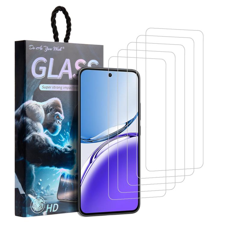

For OPPO A3i 5pcs / Pack Do As You Wish HD Tempered Glass Film(Transparent)