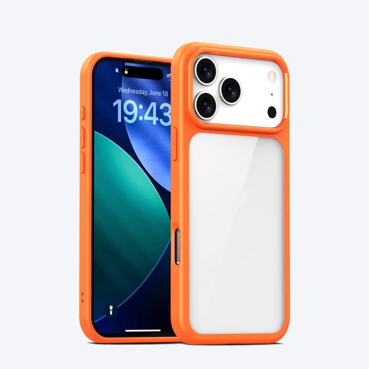 

For iPhone 17 Pro Max iPAKY Bright Color Series Shockproof PC+TPU Phone Case(Orange)