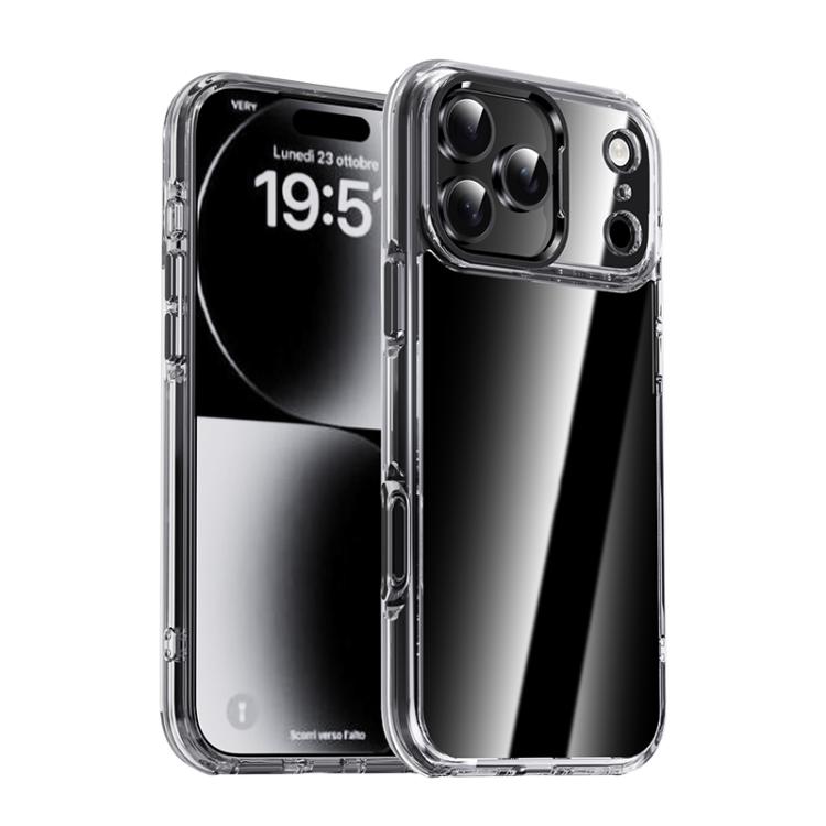 

For iPhone 17 Pro Max iPAKY Mingxing Series Shockproof PC+TPU Phone Case(Transparent + Black)
