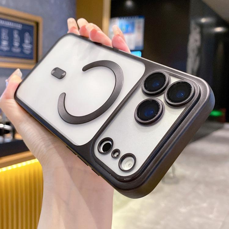 

For iPhone 17 Pro Max Change to 17 Series Magnetic MagSafe Frosted TPU Phone Case(Black)