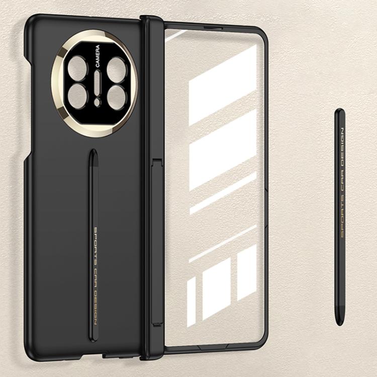 

For Huawei Mate X5 / X3 GKK Integrated Magnetic Folding Hinge Full Coverage Phone Case with Magnetic Pen(Black)