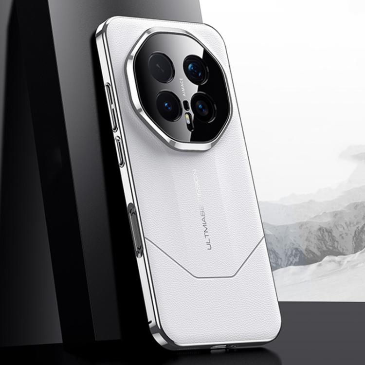 

For Honor Magic8 Pro Premium Electroplated Imitation Ultimate Design Phone Case(White)