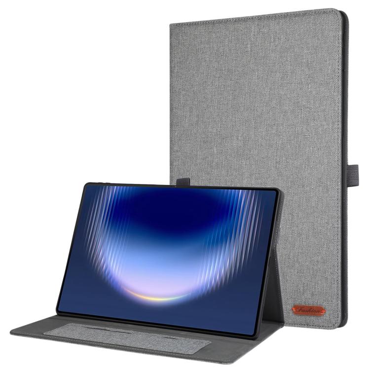 For Huawei MatePad Pro Max 13.2 2026 Fabric Texture Horizontal Flip Leather Tablet Case with Hand Strap(Grey)