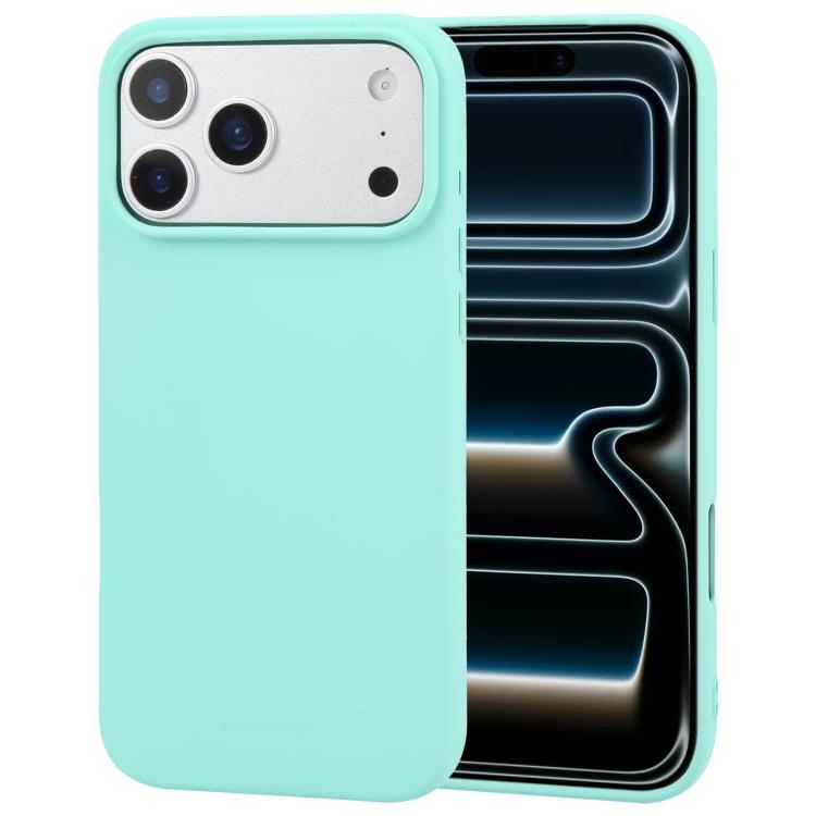 

For iPhone 17 Pro Max GOOSPERY SOFT FEELING Liquid TPU Soft Phone Case(Mint Green)