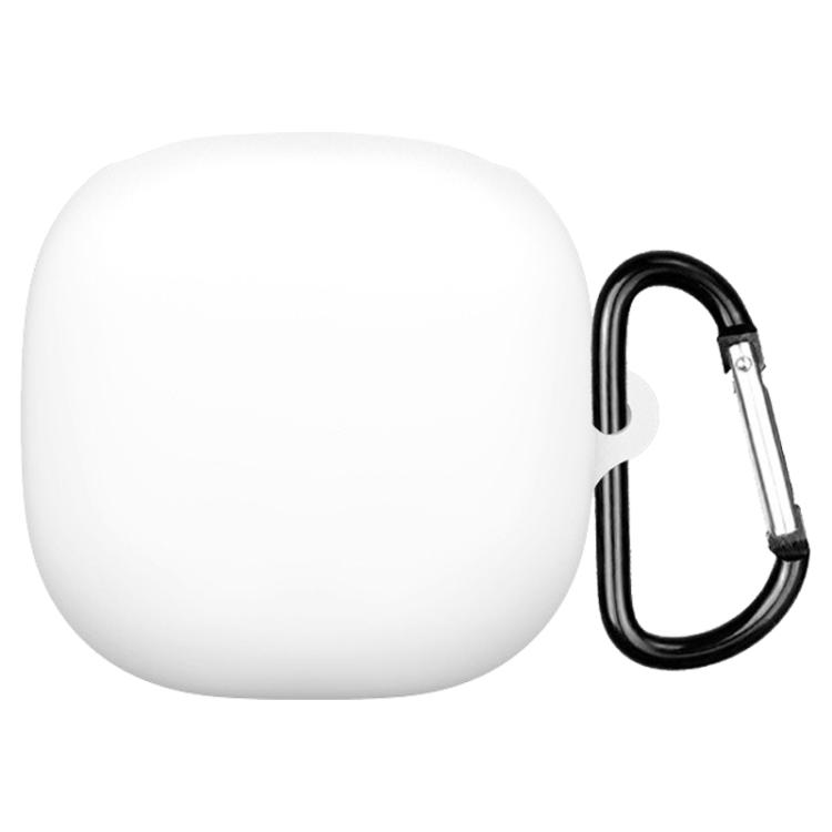 

For Shokz OPENFIT 2+T921 Solid Color Silicone Earphone Protective Cover with Hook(White)