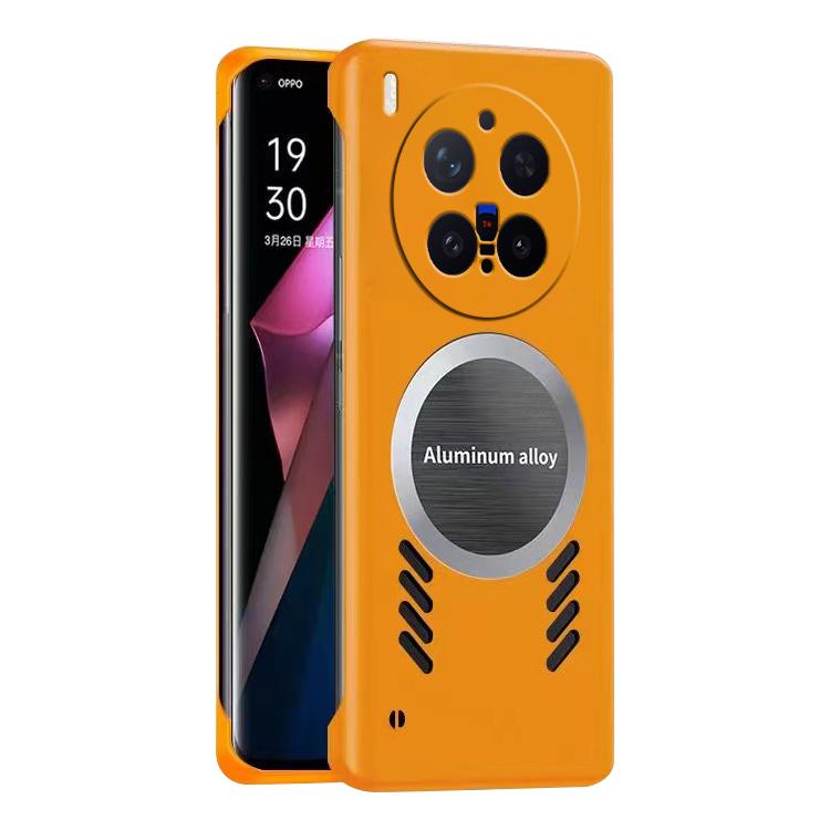 

For vivo X300 Pro All-inclusive Lens Frameless Graphene Cooling Phone Case(Orange)