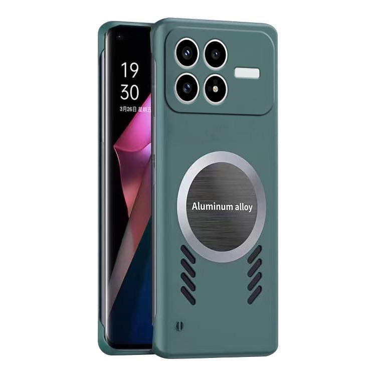 

For Redmi K90 All-inclusive Lens Frameless Graphene Cooling Phone Case(Navy Blue)