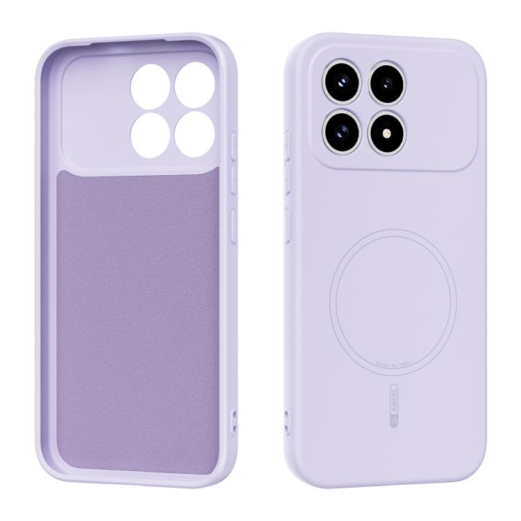 

For Redmi K90 / Poco F8 Pro ABEEL Skin-friendly Feel Magsafe Liquid Silicone Phone Case(Lilac Purple)