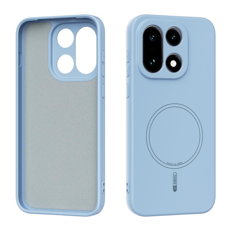 

For OnePlus 15 ABEEL Skin-friendly Feel Magsafe Liquid Silicone Phone Case(Sky Blue)