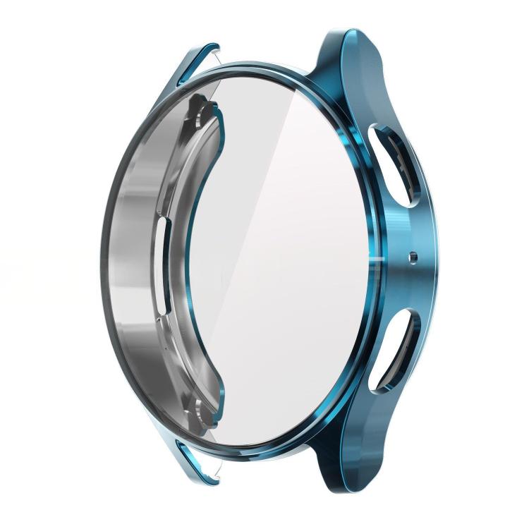 

For Samsung Galaxy Watch7 44mm xDfind Tempered Film Integrated TPU Watch Cover(Cyan)
