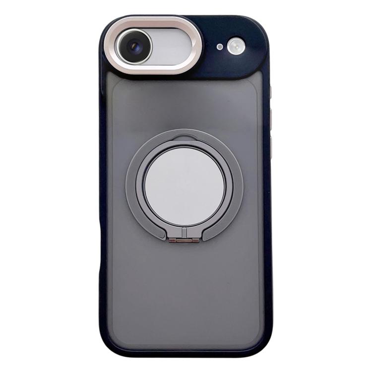 

For iPhone Air Skin Feel Frosted 360 Degree Rotation Magnetic Holder MagSafe Phone Case(Grey)