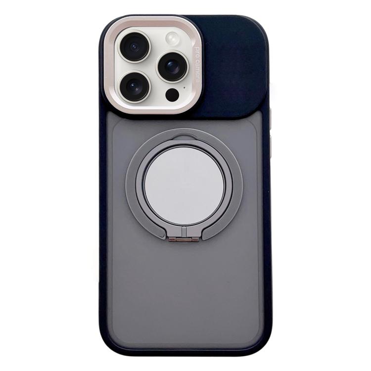 

For iPhone 13 Pro Max Skin Feel Frosted 360 Degree Rotation Magnetic Holder MagSafe Phone Case(Grey)