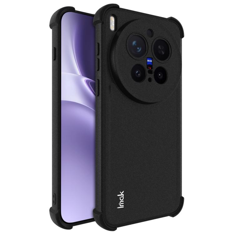 

For vivo X300 Pro imak Shockproof Airbag TPU Phone Case(Matte Black)