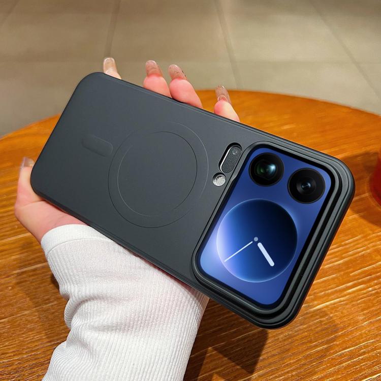 

For Xiaomi 17 Pro Max Solid Color Liquid Silicone MagSafe Magnetic Phone Case(Black)