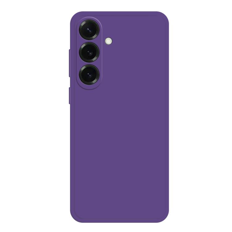 

For Samsung Galaxy S26 5G Imitation Liquid Silicone Phone Case(Dark Purple)