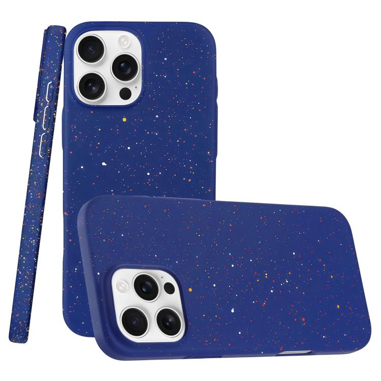 

For iPhone 16 Pro Max Colorful Inkjet Magnetic MagSafe PC Phone Case(Dark Blue)