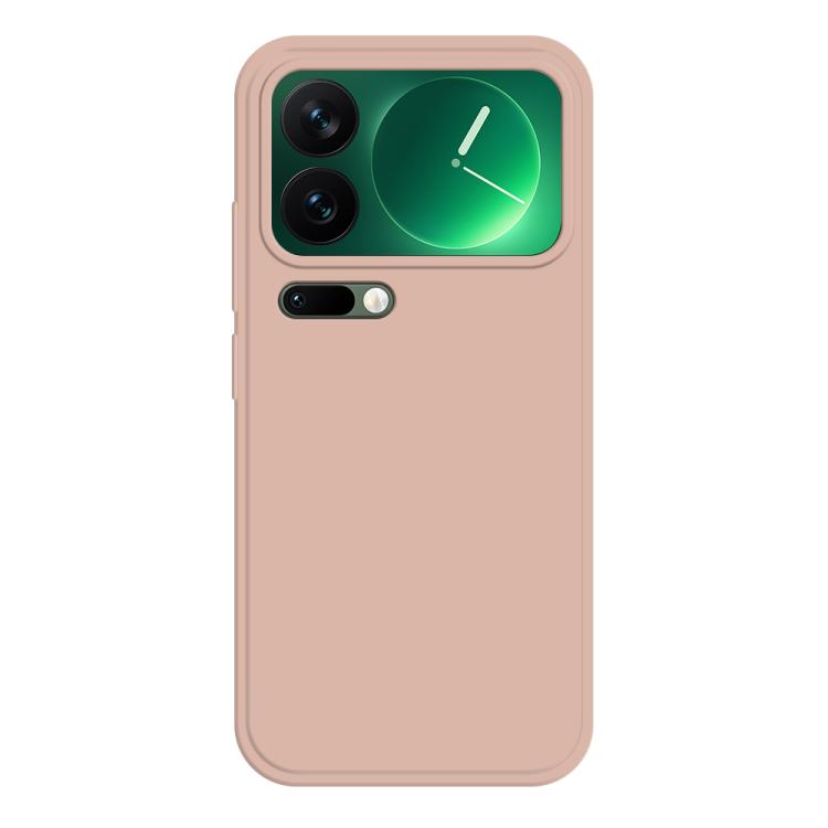 

For Xiaomi 17 Pro Max Imitation Liquid Silicone Phone Case(Pink)