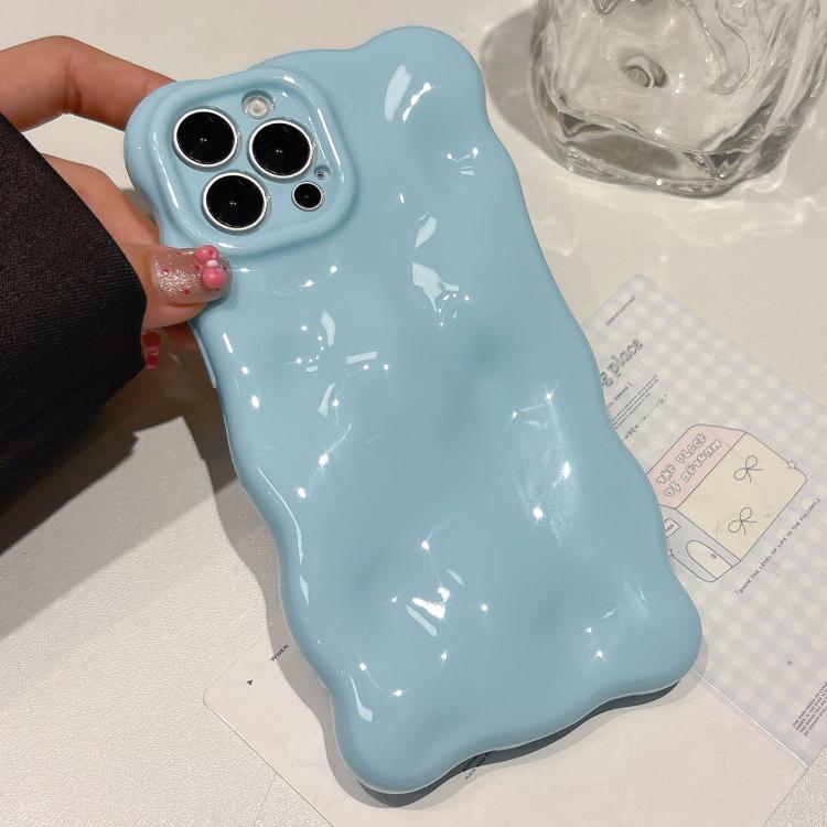 

For iPhone 16 Pro Max Cloud-Style TPU Shockroof Phone Case(Blue)