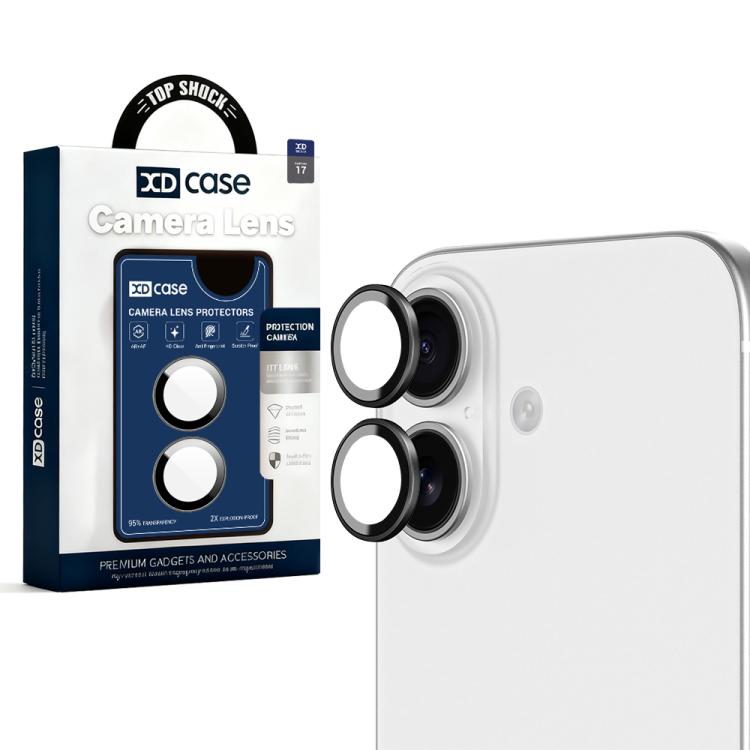 

For iPhone 17 XDcase AF + AR Hawkeye Camera Lens Protector with Alignment Tool(Black)