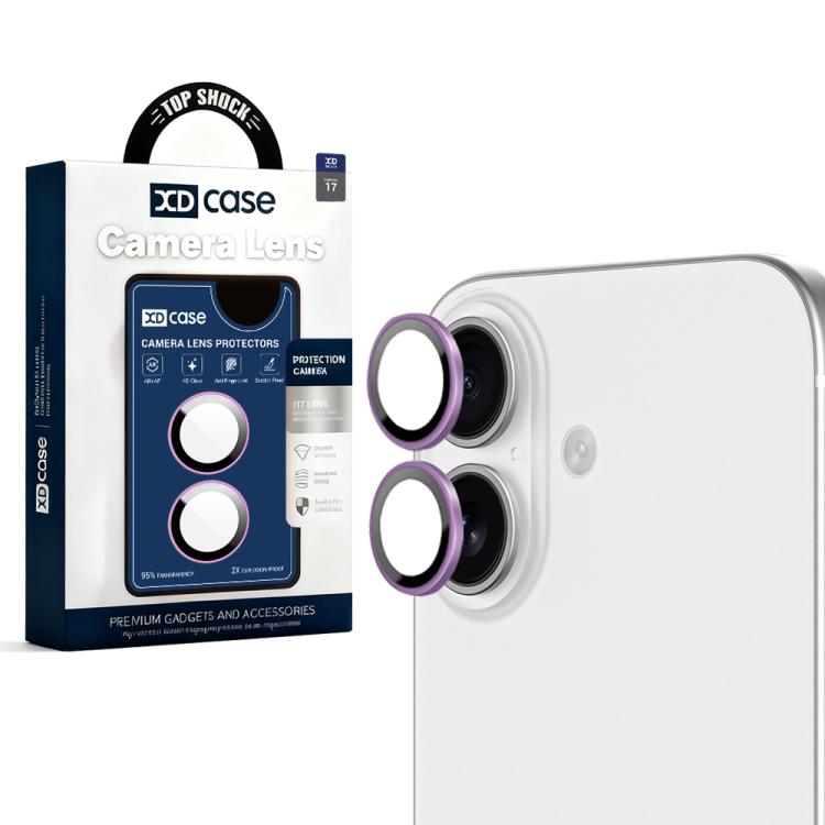 

For iPhone 17 XDcase AF + AR Hawkeye Camera Lens Protector with Alignment Tool(Light Purple)