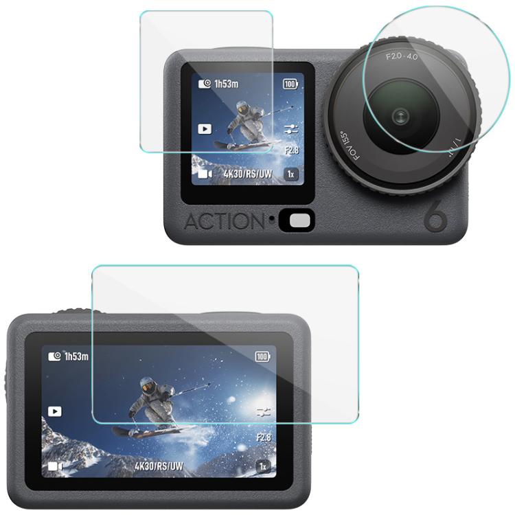 

For DJI Osmo Action 6 imak Tempered Glass Film with Camera Lens Film