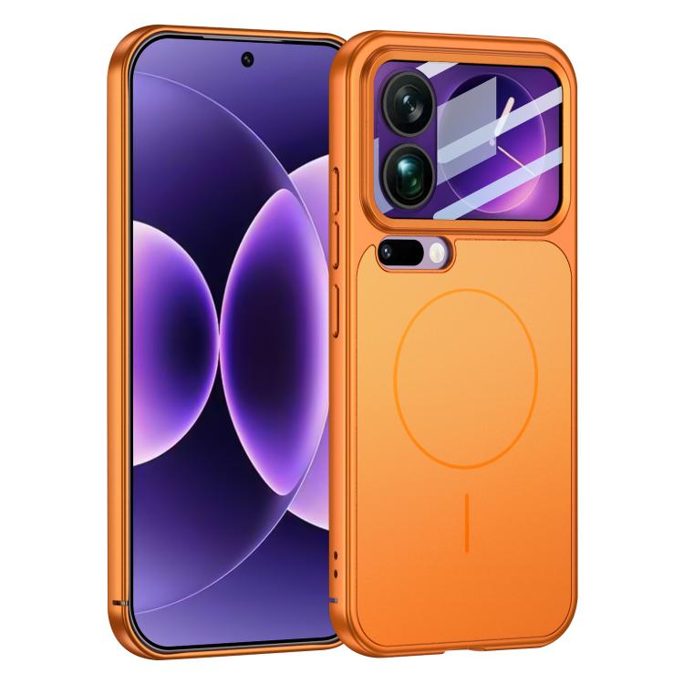 

For Xiaomi 17 Pro Max GKK Change to 17 Pro Series Integrated Frosted Ultra-thin MagSafe Magnetic Phone Case(Orange)