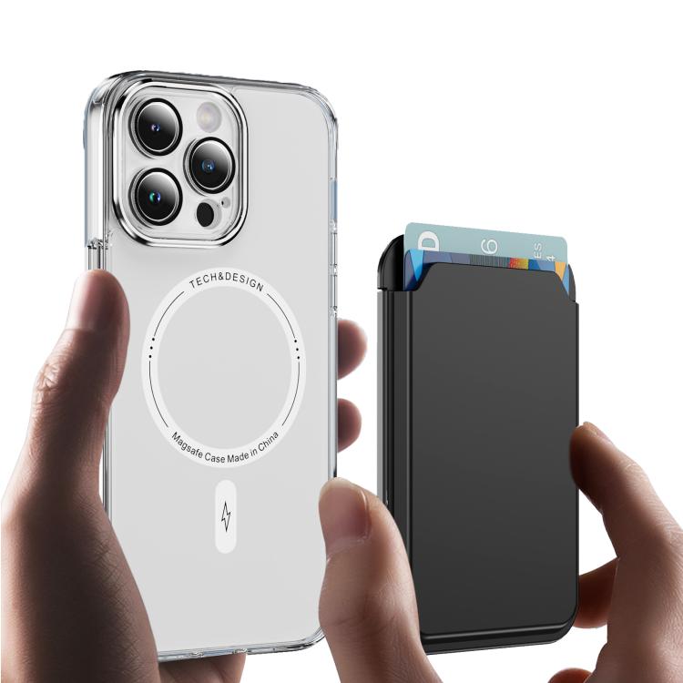 

Simple MagSafe Magnetic Phone Back Sticker Card Slots Bag(Black)