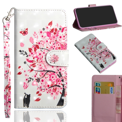 

For Samsung Galaxy S20 FE 3D Painted Pattern Horizontal Flip TPU + PU Leather Case with Holder & Wallet & Card Slots & Lanyard(Cat and Tree)