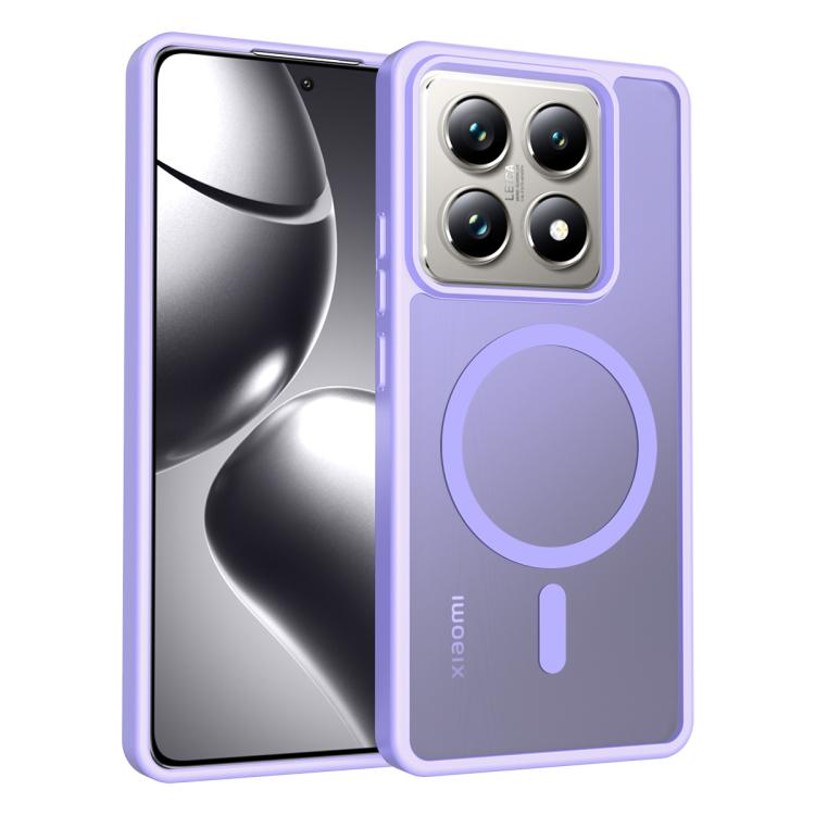

For Xiaomi 14T Pro Skin Feel TPU Hybrid PC MagSafe Phone Case(Purple)
