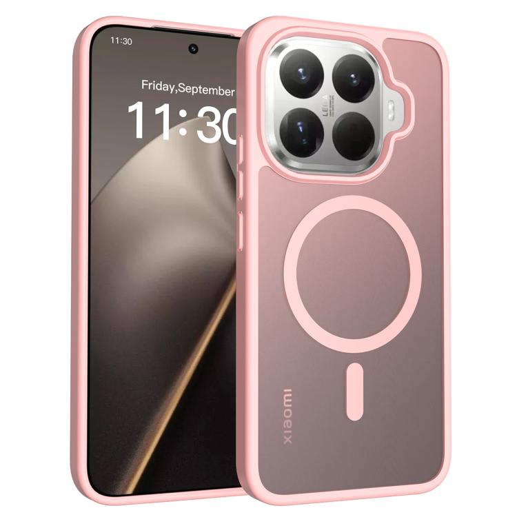 

For Xiaomi 15T Pro 5G Skin Feel TPU Hybrid PC MagSafe Phone Case(Pink)