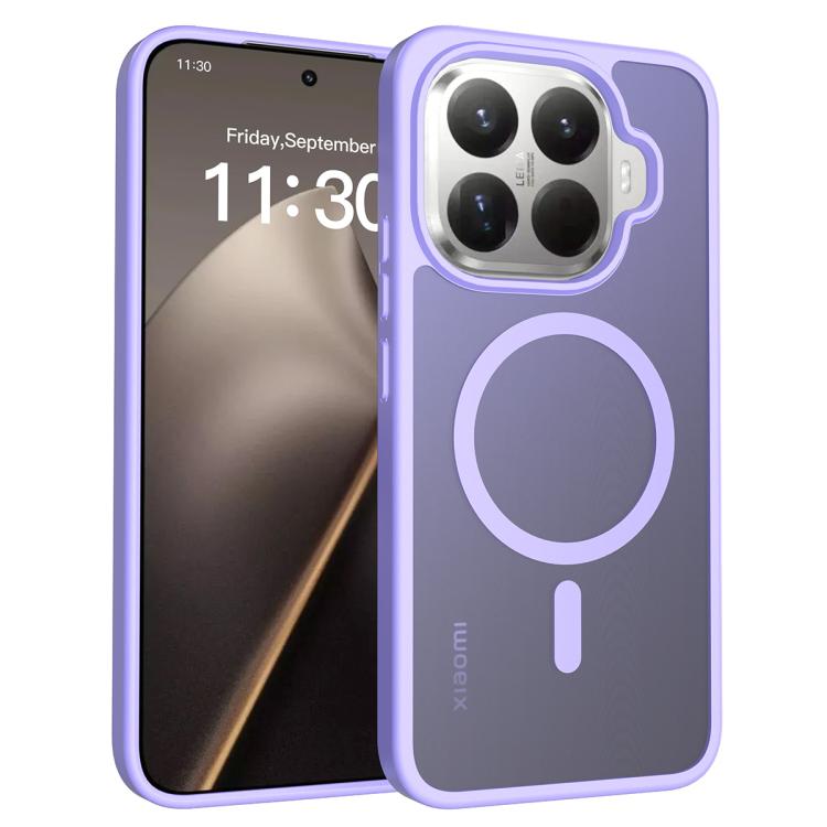 

For Xiaomi 15T Pro 5G Skin Feel TPU Hybrid PC MagSafe Phone Case(Purple)